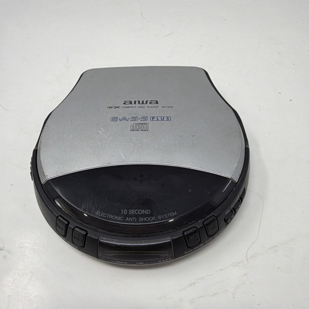 Aiwa Portable CD Player XP-570 Vintage Retro 1998 Tested